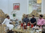 Bupati Pelalawan H. Zukri Terima Kunjungan Komandan Lanal Dumai