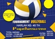 Diikuti Club 12 Kabupaten/kota, DPW GM Pujakesuma Riau Gelar Turnamen Vollyball