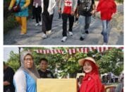 Jelang Puncak HUT RI ke 80, Plt Camat Kulim Hadiri Gerak Jalan Santai di Kelurahan Mentangor