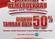 Ayo Buruan ! PLN Hadirkan Diskon Tambah Daya 50% Sambut HUT ke-80 RI