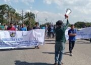 Kolaborasi 3 PK KNPI Rumbai Geruduk PT.PHR, Tuntut Keadilan Bagi Riau