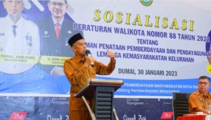 Dibuka Secara Resmi Oleh Wali Kota, Dinsos PM Dumai Sosialisasikan Perwako Nomor 88 Tahun 2022
