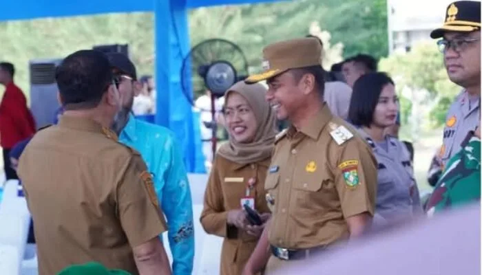 Bupati Kampar Hadiri Apel Kesiapsiagaan Karhutla Riau 2026 di Lanud Roesmin Nurjadin