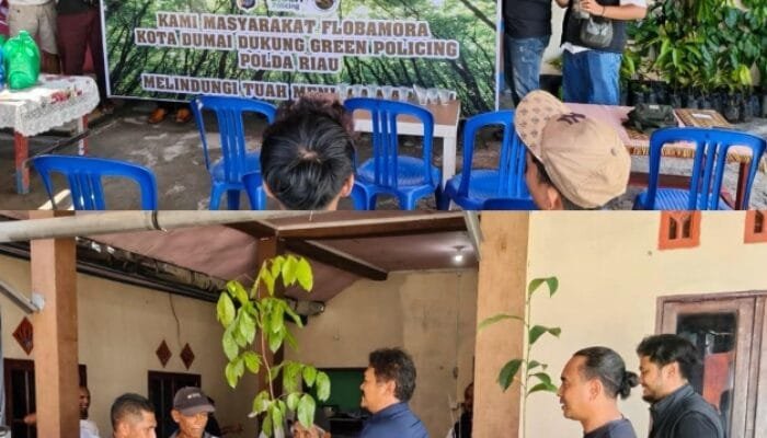 Dukung Lingkungan Lestari, Flobamora Dumai Komit Sokong Program Green Policing di HUT Polri ke-80.